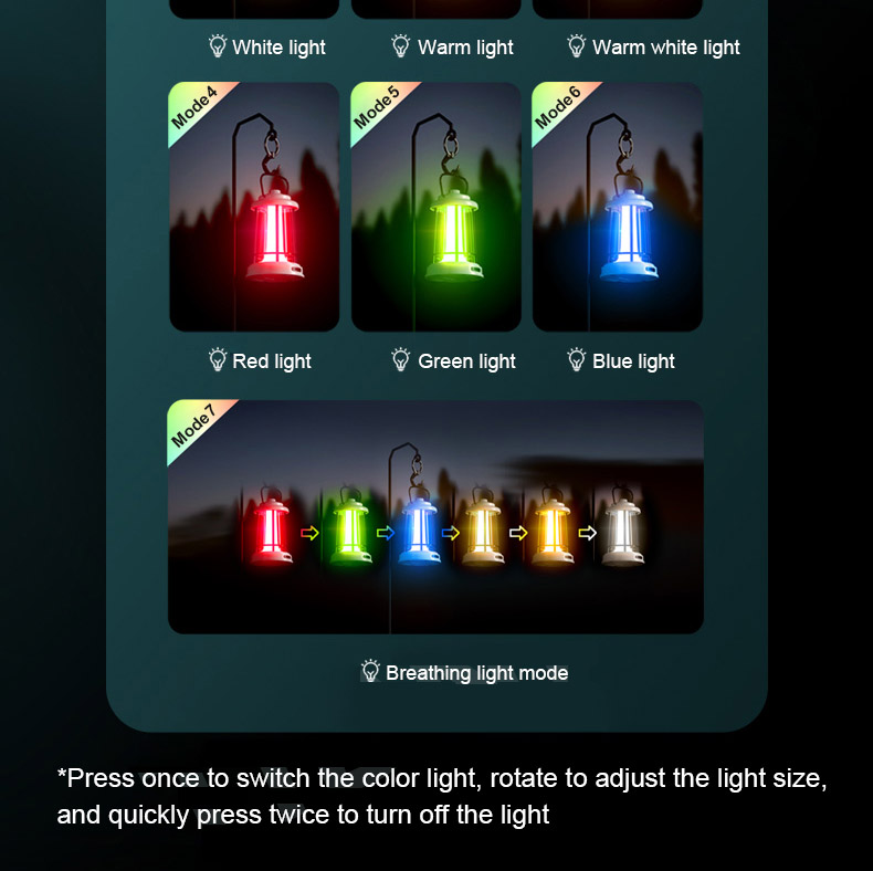 Retro Camping Lantern - emergency essential with long-lasting rechargeable battery